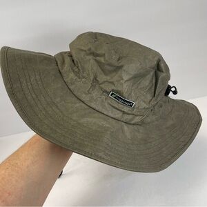 Froggtoggs green adjustable Bucket Hat rain gear hiking camping fishing